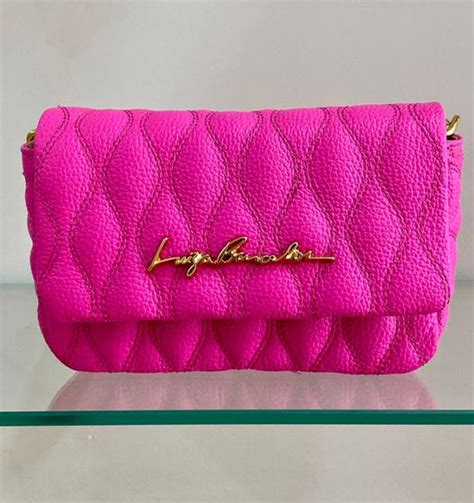 Bolsa Luiza Barcelos Pequena Crossbody Rosa.